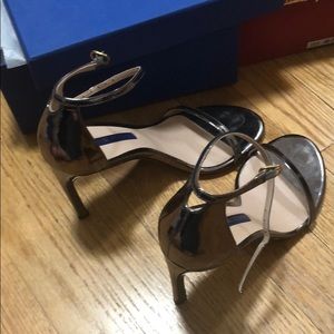 Stuart Weitzman high heels sandals metal nudist